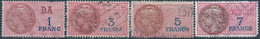 FRANCE,Revenue Stamp Fiscal Tax, 1-3-5-7 Fr,Used - Marken