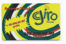 MOZAMBIQUE RECHARGE GIRO 600 000 MT Date 01/06/2002 - Moçambique
