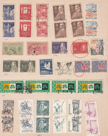 Sweden Used, Mostly  Coil  Pairs, (cond., 2 Stamp With Pin Hole), - Collections