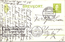 (4 C 8) Very Old Denmark - Brevkort - Posted 1944 (WWII Era) - Autres & Non Classés