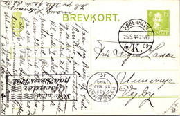 (4 C 8) Very Old Denmark - Brevkort - Posted 1944 (WWII Era) - Other & Unclassified