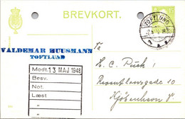 (4 C 8) Very Old Denmark - Brevkort - Posted 1948 - Other & Unclassified