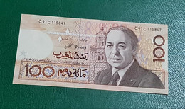 MAROC : Billet De 100 Dirhams FACE (Hassan II) 1987 UNC - Morocco