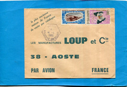 Marcophilie*-lettre-Nouvelle Calédonie>Françe-cad-hexagonal NAKETY- 1969-thematic-2-stamp-N°354coquillage-342 Butterfly - Briefe U. Dokumente