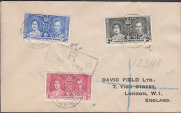 1937. SOMALILAND PROTECTORATE. Georg VI Coronation Complete Set On Cover.   (Michel 74-76) - JF425994 - Somaliland (Protectorate ...-1959)