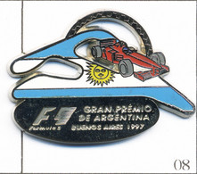 Pin's Automobile - F 1 / Grand Prix D’Argentine 1997 - Chromé. Est. Formula World Championship. Zamac. T858-08 - F1