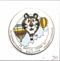 Pin's Transport - Ballon / Montgolfière - Battle Creek 1991 Championnat. Est. Kellog Co & BGIBO. EGF. T859-20 - Montgolfier