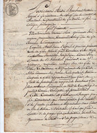 VP18.571 - CHALLANS - Acte De 1829 - Donation D'une Métairie Sise à LE PERRIER Par SIRE De COMMEQUIERS à SIRE ....... - Manuscrits