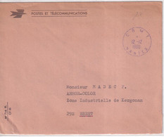 1966 - ENVELOPPE De SERVICE PTT De NANTES CRMT (LOIRE ATLANTIQUE) - Burgerlijke Brieven Zonder Portkosten