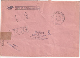 1976 - ENVELOPPE De SERVICE PTT EXPRES ! De PARIS CLIGNANCOURT C.D ! - Civil Frank Covers