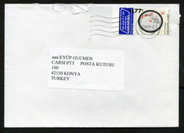 Netherlands Rotterdam 2009 Priority Mail Cover Used To Turkey | Mi 2652, Europa CEPT | Optical Instruments, Astronomy - Covers & Documents