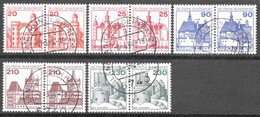 Bundesrepublik 995-999 Waagerechte Paare Gestempelt (E-371) - Unused Stamps