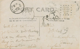GB VILLAGE POSTMARKS "1 D. 466" (LIVERPOOL, Lancashire) POSTAGE DUE Postmark On Pc From „APSLEY / ONT“ Single Arc Canada - Postage Due