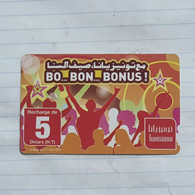 TUNISIA-(TUN-REF-TUN-37)-BO BON BONUS-(168)-(3677-249-8714-178)-(look From Out Side Card Barcode)-used Card - Tunesië