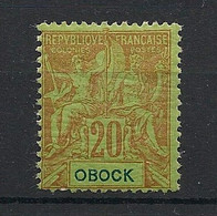 OBOCK - 1892 - N°Yv. 38 - Type Groupe 20c Brique - Neuf Luxe ** / MNH / Postfrisch - Neufs