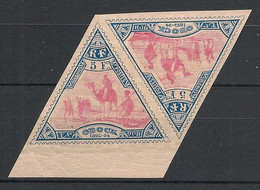 OBOCK - 1894 - N°Yv. 61 - Méharistes 5f Bleu Et Rose - Paire Tête-béche - Bord De Feuille - Neuf Luxe ** / MNH - Ungebraucht