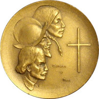 USA. MEDALLA 350 ANIVERSARIO FUNDACIÓN CIUDAD DE TAOS. 1.965. BRONCE DORADO. USA MEDAL - Firma's