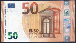 50 EURO ITALY  LAGARDE SA S039 H5 Last Position  Ch  "69"  UNC - 50 Euro