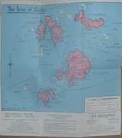 POST FREE UK - ISLES OF SCILLY-Guidebook-large Folding Map + Maps Of Other Islands + Illus/adverts.-72 P-see 10 Scans - Europe