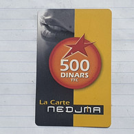 TUNISIA-(TUN-REF-TUN-304)-nedjma-(186)-(2578-8260-511-922)-(look From Out Side Card Barcode)-used Card - Tunesië