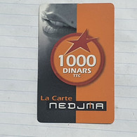 TUNISIA-(TUN-REF-TUN-305)-nedjma-(188)-(4782-5030-289-756)-(look From Out Side Card Barcode)-used Card - Tunisia