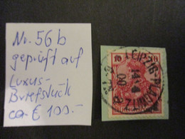 Deutsches Reich 1900, Freimarken: Germania - Reichspost - Mi-no: 56b Auf Luxus - Briefstück - BPP Geprüft - S.Bilder AL4 - Gebruikt