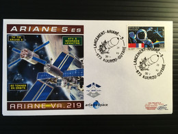 2014 SPACE ARIANE V219 ATV 5 GEORGES LEMAITRE KOUROU Noir Intercosmos // PORT GRATUIT Si Achats > 50 Euros - Europa