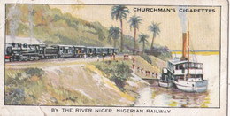 Empire Railways 1931  -  8 River Niger, Nigerian Railways  - Churchman Cigarette Card - Original - Trains - Churchman