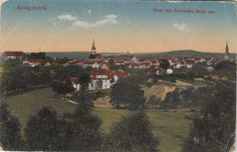 A3866) KÖNIGSBRÜCK - Blick Vom Scheibigen Berge Aus - HÄUSER KIRCHEN - Alt ! 1917 - Koenigsbrueck