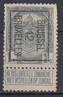 BELGIË - PREO - Nr 21 B  - BRUXELLES "12" BRUSSEL - (*) - Typo Precancels 1906-12 (Coat Of Arms)