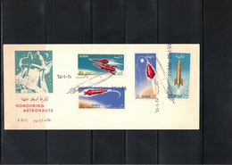 Dubai 1964 Space / Raumfahrt Perforated Stamps FDC - Azië