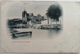 Delcampe - Cpa DOLE 39 - Le Canal Et Eglise Notre Dame (Favre Frères Lyon) - Dole