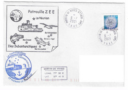 AB 10 - L'ASTROLABE - PATROUILLE ZEE - ÎLES SUBANTARCTIQUES - MARTIN DE VIVIES  2021 (TP FRANCE) - Covers & Documents