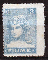 Fiume (Italy) 1919 Two Cent Stamp In Mounted Mint.  I Believe This Is Catalogue Number 32. - Yugoslavian Occ.: Fiume