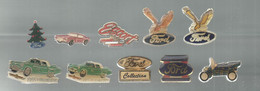 PINS PIN'S AUTO 568  AUTOMOBILE FORD USA LOGO THUNDERBIRD AIGLE ESCORT SAPIN NOEL    LOT 8 PINS - Ford