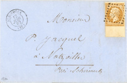12 Juin 1862 N°13B Grand Bord De Feuille,Schrimeck Pour Natzviller Pres De Schrimeck,signée Calves - 1849-1876: Classic Period