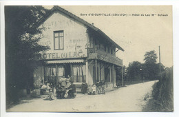 CPA 21 - IS Sur TILLE Café - Hôtel Du Lac - Schaub -  Terrasse Animée - Is Sur Tille