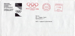 L50508 - Bund - 1992 - 100Pfg. AFS "NOK" A. Bf. An Dr. Thomas Bach, FRANKFURT AM MAIN -> Tauberbischofsheim - Altri & Non Classificati