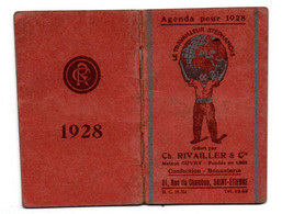 Saint Etienne - Agenda 1928 Rivailler - Maison Ouvry  -  Document -  Calendriers - CPA °gk - Petit Format : 1921-40