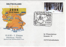 50516 - Bund - 2005 - 55c. Plusbrief "Winter" M. SoStpl. ALTENBURG - DEUTSCHLAND-TOUR 2005 -> Schwabenheim - Ciclismo