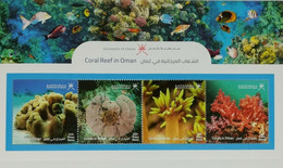 Oman 2021, Coral Reef In Oman, MNH S/S - Oman