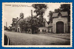 Zonnebeke - Ieperstraat En Kasteelpoort - Rue D'Ypres Et Porte Du Château - Zonnebeke