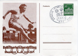 50526 - Berlin - 1971 - 20Pfg. Brandenburger Tor PGAKte. "Olympiade" SoStpl. DINSLAKEN - ... BRIEFMARKENAUSSTELLUNG - Autres & Non Classés