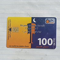 TUNISIA-(TN-TUT-0018)-de Jour Comme De Nuit-(H)(0007296664)(100 DA TTC)-(?)-chip Card-used Card - Tunisia