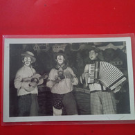 CARTE PHOTO CLOWN ACCORDEON - Other & Unclassified