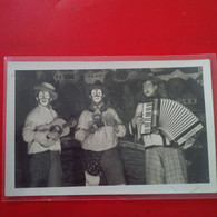 CARTE PHOTO CLOWN ACCORDEON - Andere & Zonder Classificatie