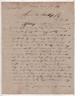 1881 LETTRE DE MECONTENTEMENT DUSSAUD VIGNERON / NEGOCIANT VIN BORDEAUX CONCERNANT QUALITE BARRIQUES / BORDE LA BREDE - Manuscripts