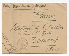 Enveloppe MADAGASCAR  Corps D'occupation 1901  Rare Cachet MADAGASCAR / 49 - Lettres & Documents