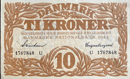 Denmark 10 Kroner, P-31o (1943) - AUNC - Danemark