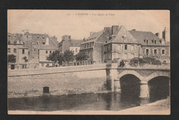 LANNION Quais Pont Et Hotel De France 1905   ( Très Très Bon ETAT )  GI 338 - Lannion